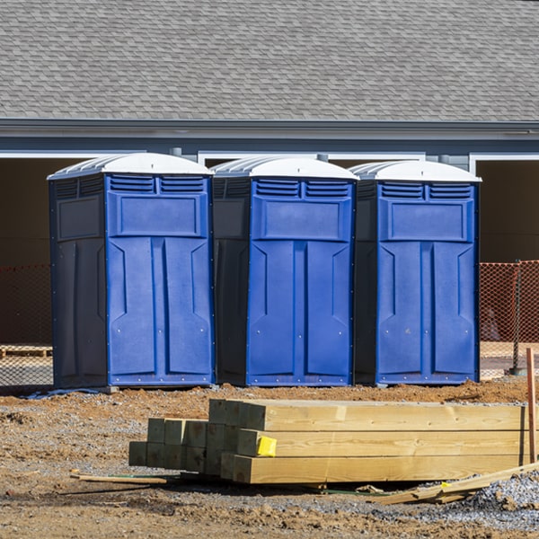 what is the maximum capacity for a single portable toilet in Peninsula OH